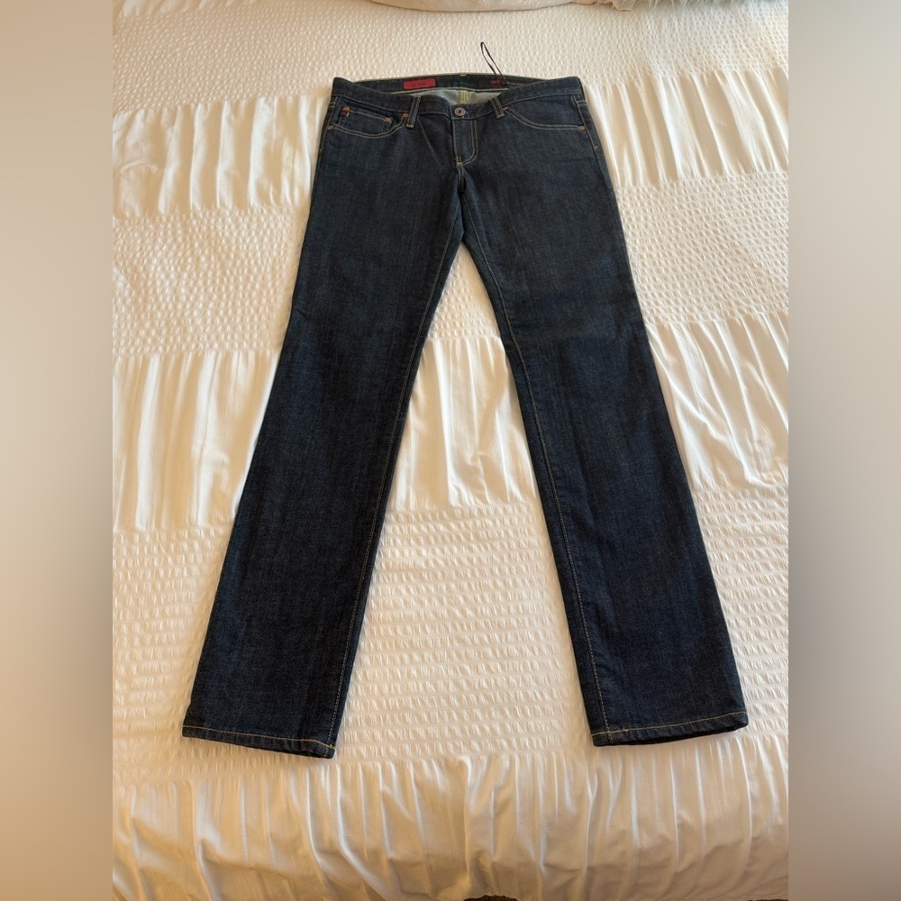 ag Adriano Goldschmied “the stilt” straight leg dark wash jeans size 29R - Picture 10 of 16